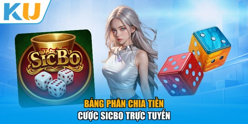 Bảng phân chia tiền cược Sicbo trực tuyến